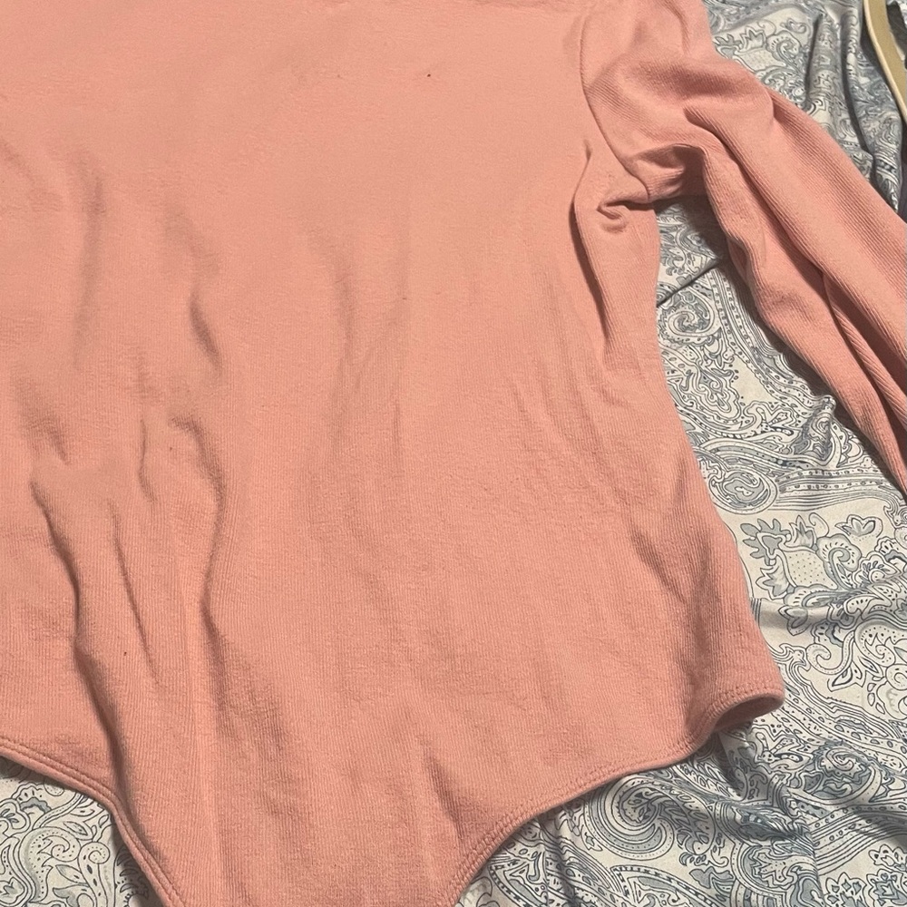 Time and Tru Women's Blush Long Sleeve Bodysuit